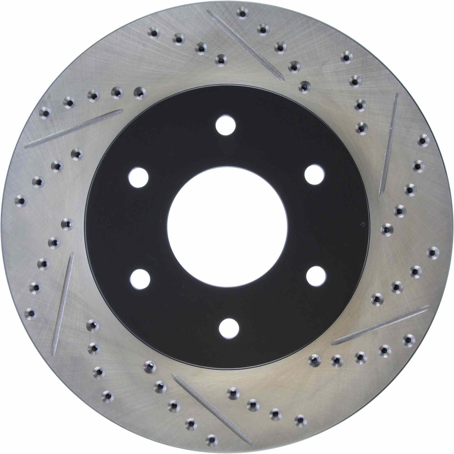 StopTech Sport Drilled/Slotted Brake Rotor; Front Left