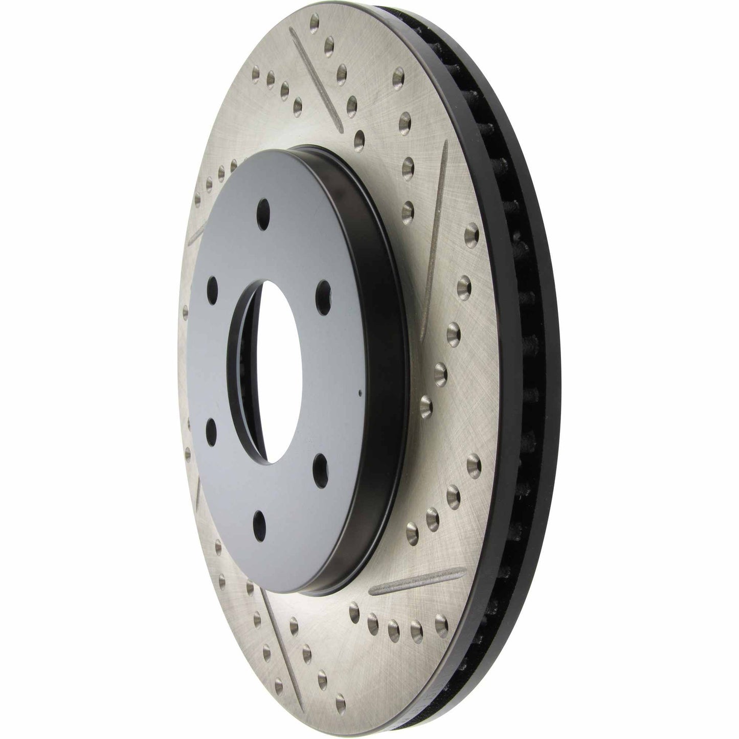StopTech Sport Drilled/Slotted Brake Rotor; Front Left