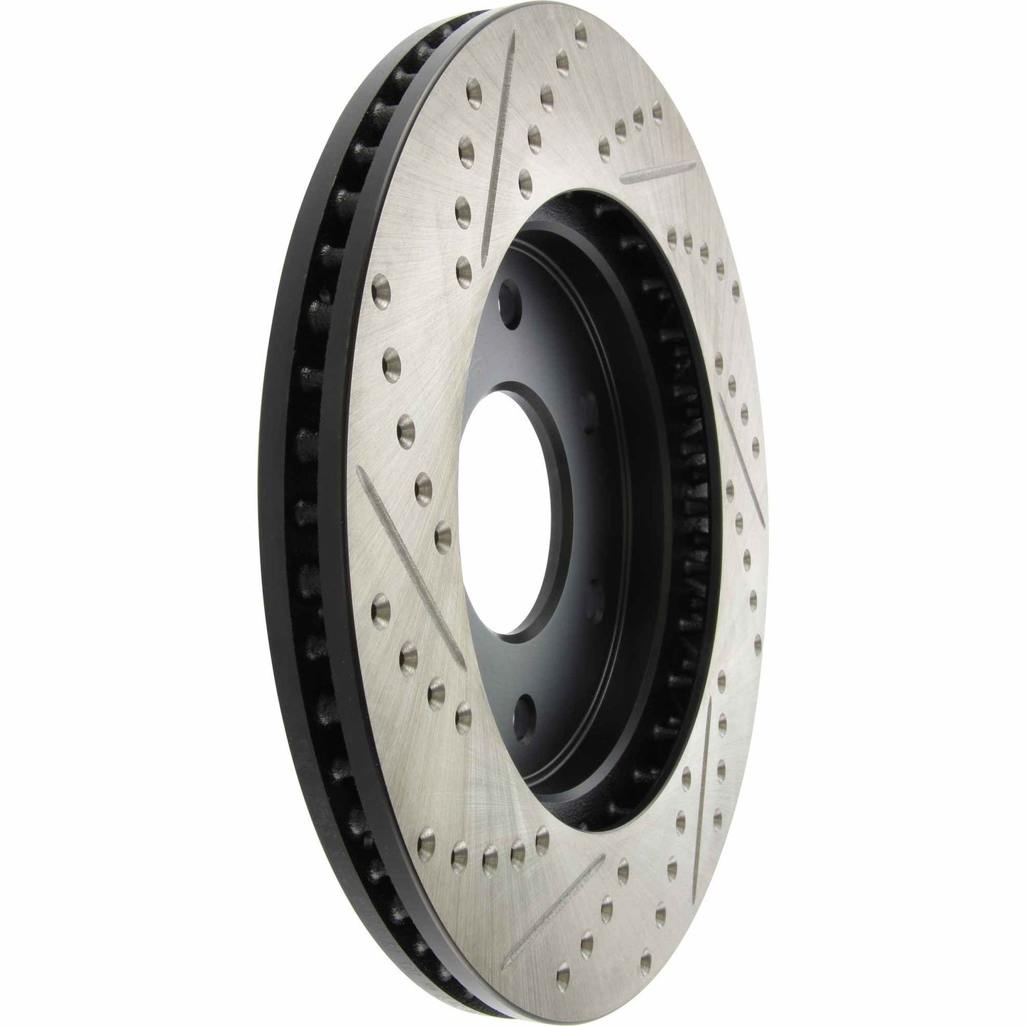 StopTech Sport Drilled/Slotted Brake Rotor; Front Left