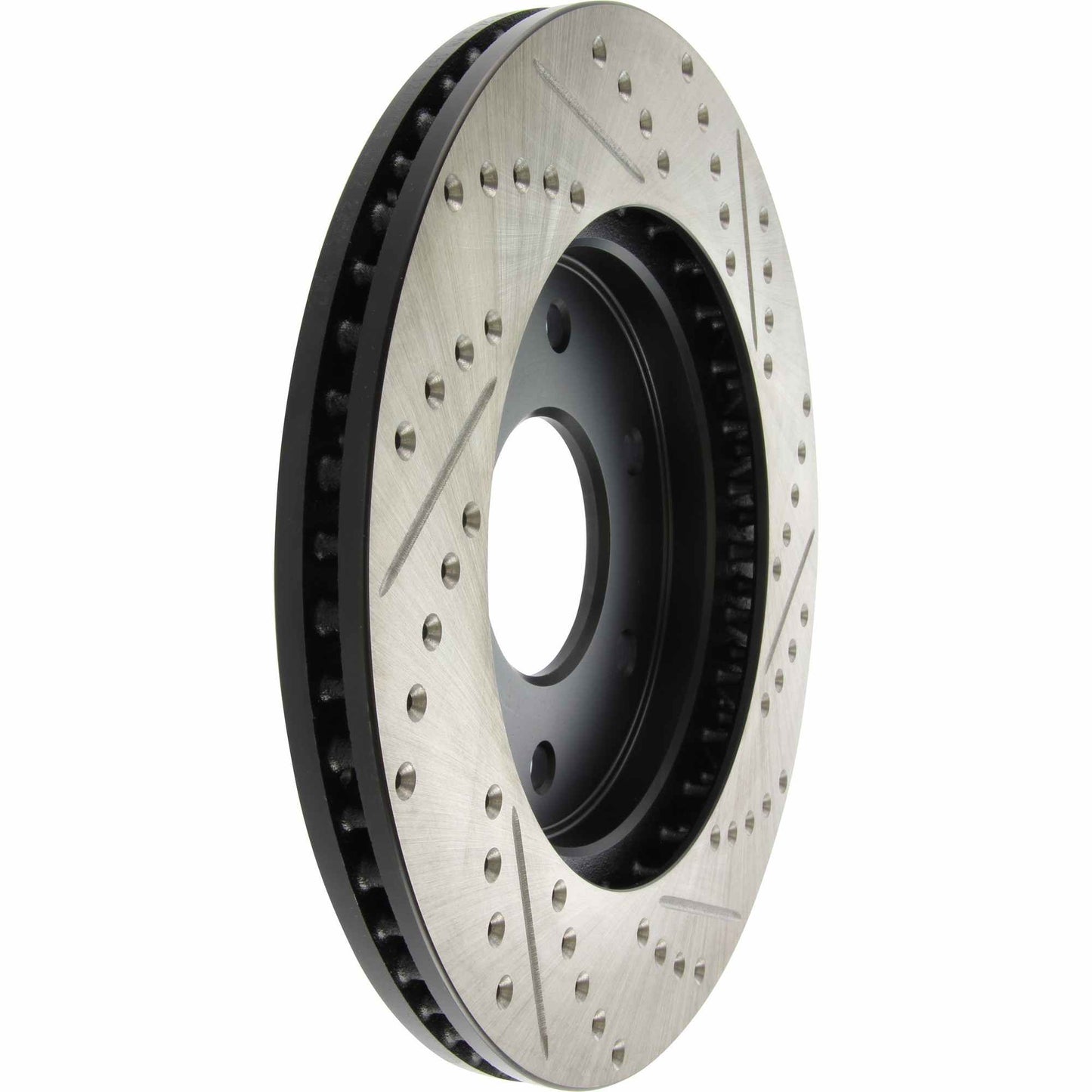 StopTech Sport Drilled/Slotted Brake Rotor; Front Right