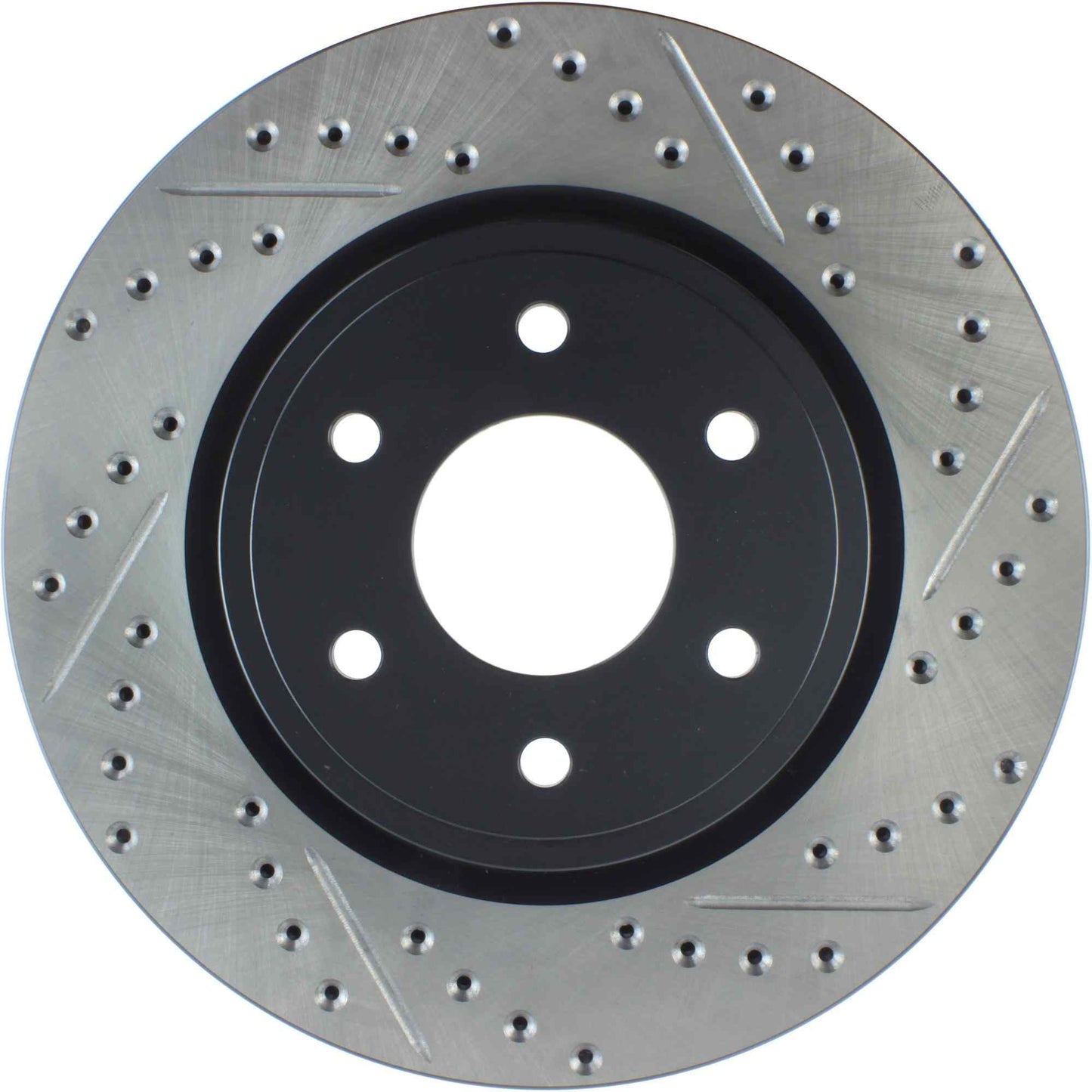 StopTech Sport Drilled/Slotted Brake Rotor; Front Left