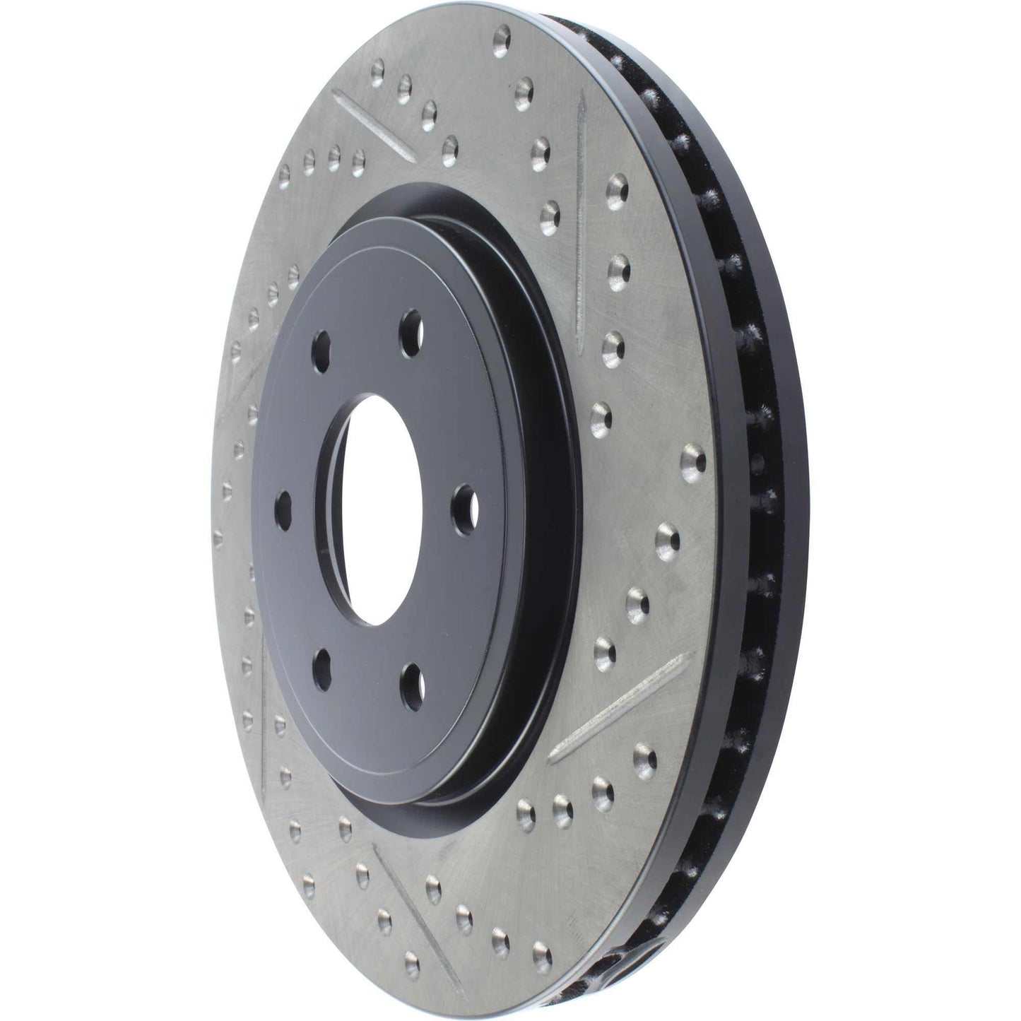 StopTech Sport Drilled/Slotted Brake Rotor; Front Left