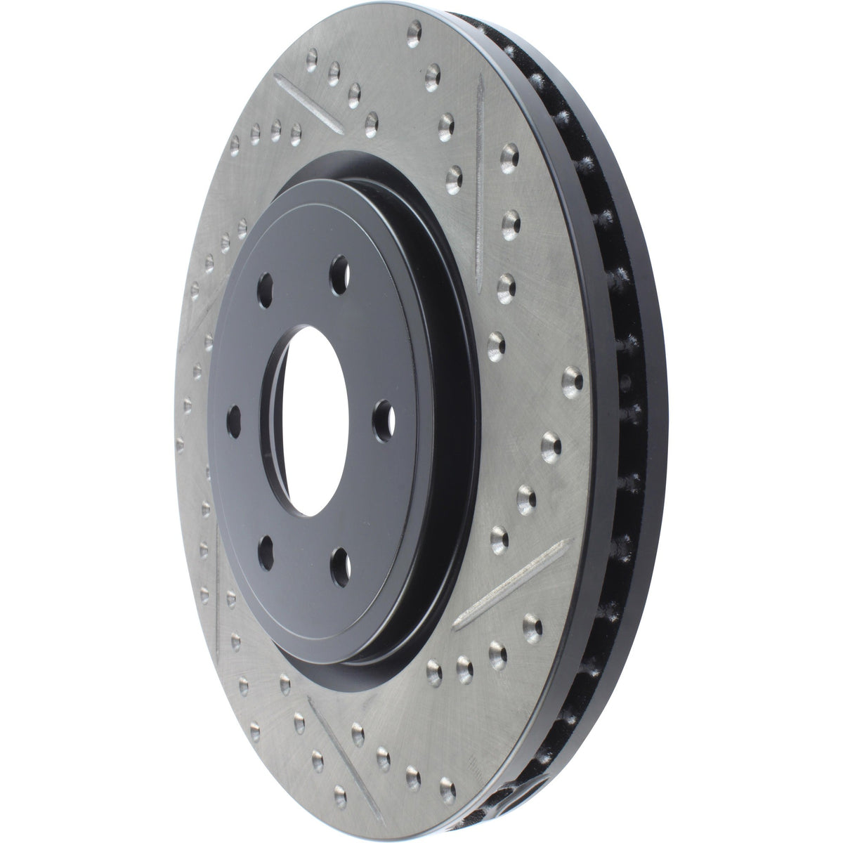 StopTech Sport Drilled/Slotted Brake Rotor; Front Left