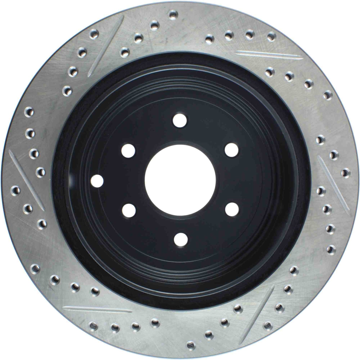 StopTech Sport Drilled/Slotted Brake Rotor; Rear Left