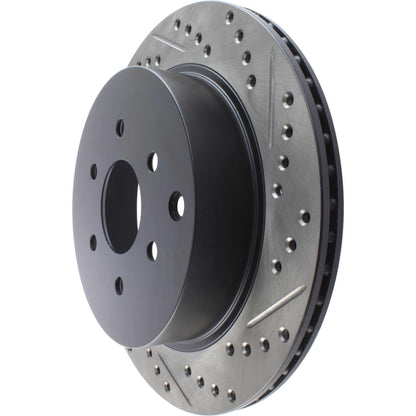 StopTech Sport Drilled/Slotted Brake Rotor; Rear Left