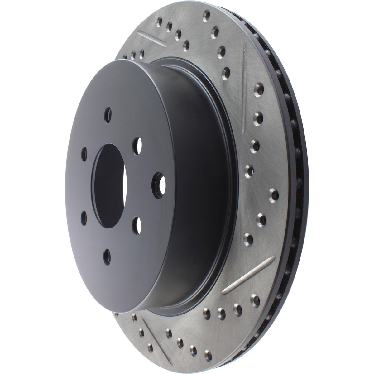 StopTech Sport Drilled/Slotted Brake Rotor; Rear Left