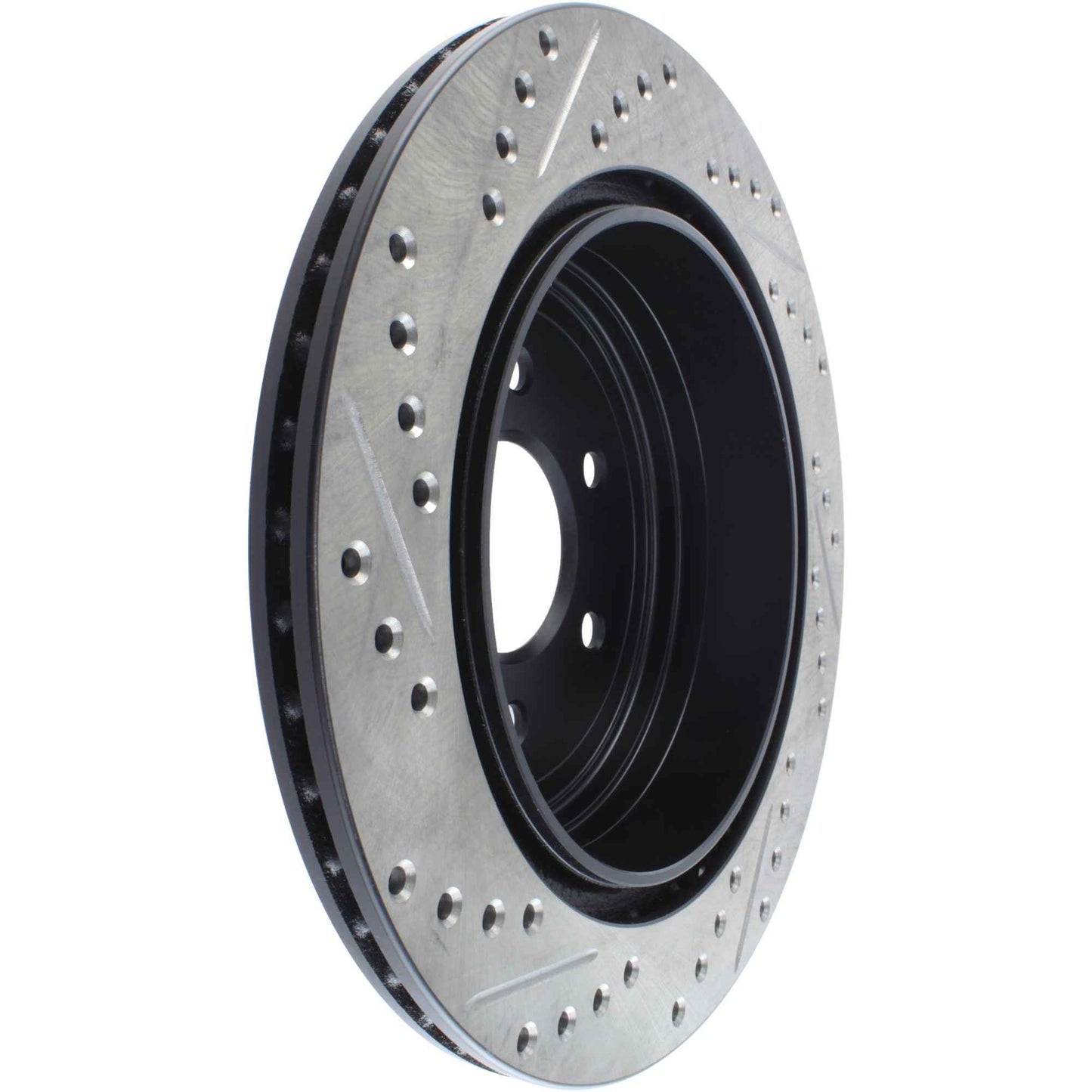 StopTech Sport Drilled/Slotted Brake Rotor; Rear Left