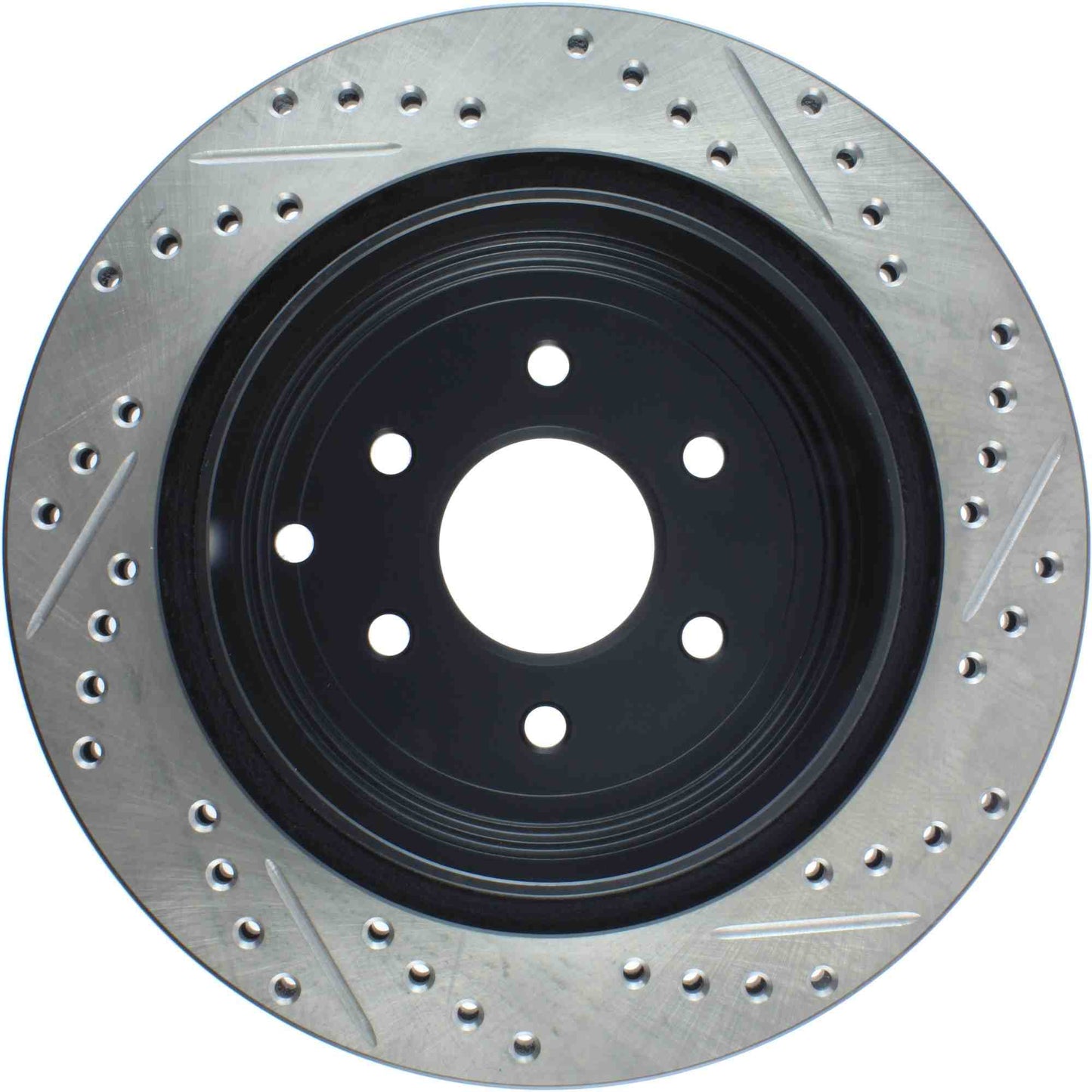 StopTech Sport Drilled/Slotted Brake Rotor; Rear Right