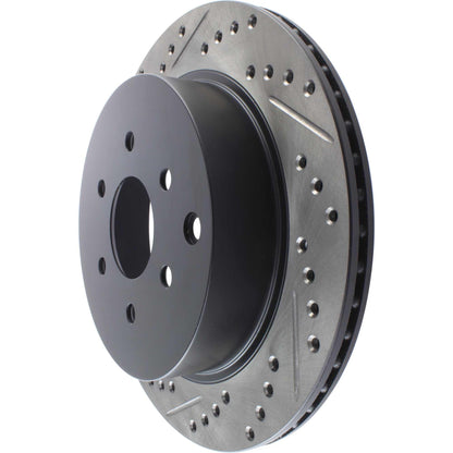 StopTech Sport Drilled/Slotted Brake Rotor; Rear Right