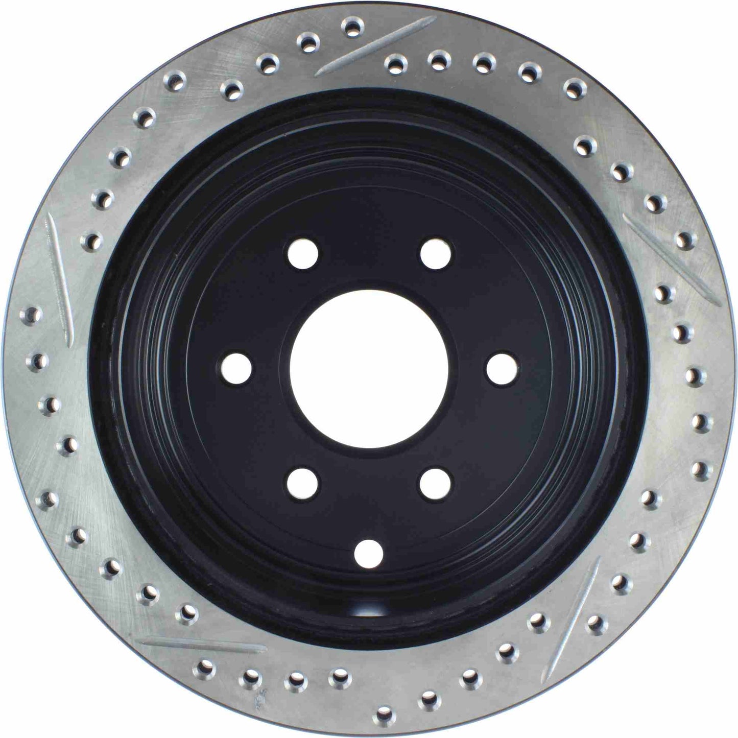 StopTech Sport Drilled/Slotted Brake Rotor; Rear Left