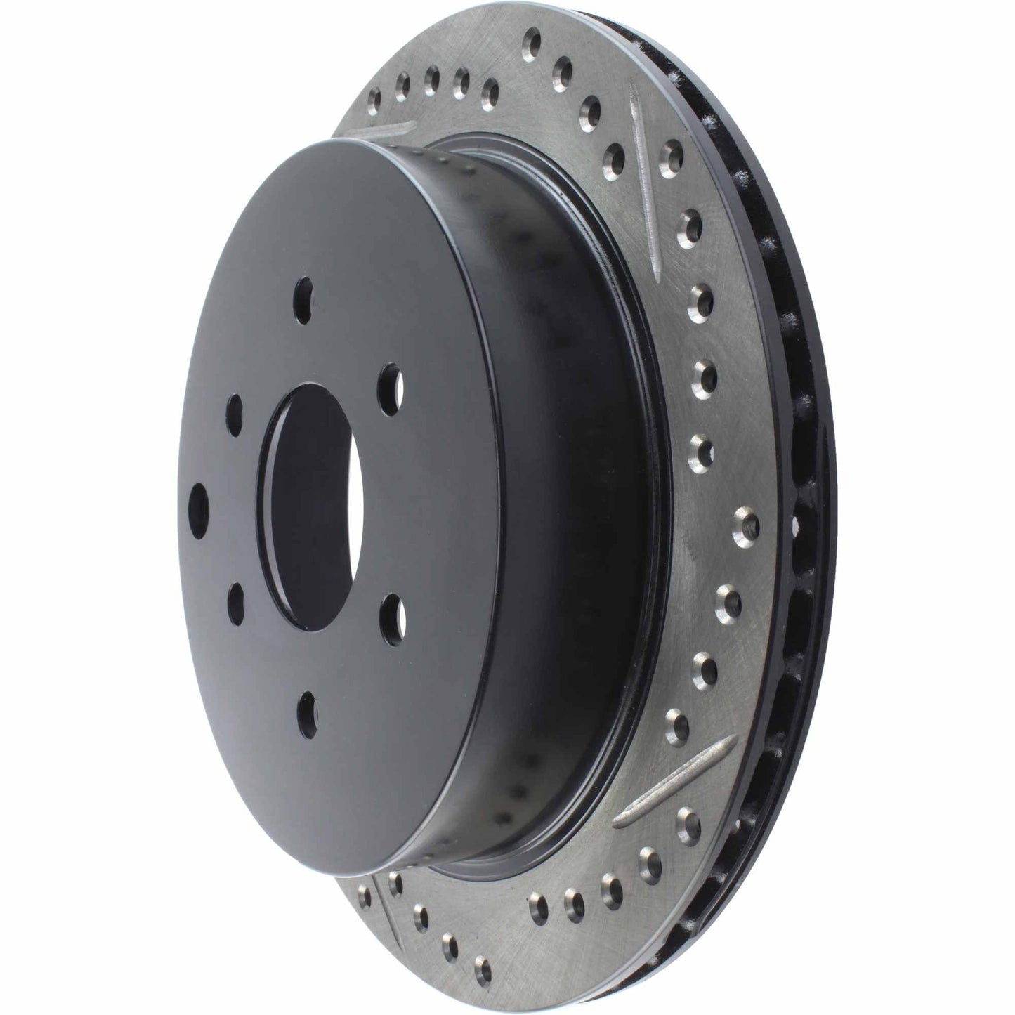 StopTech Sport Drilled/Slotted Brake Rotor; Rear Left