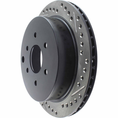 StopTech Sport Drilled/Slotted Brake Rotor; Rear Left