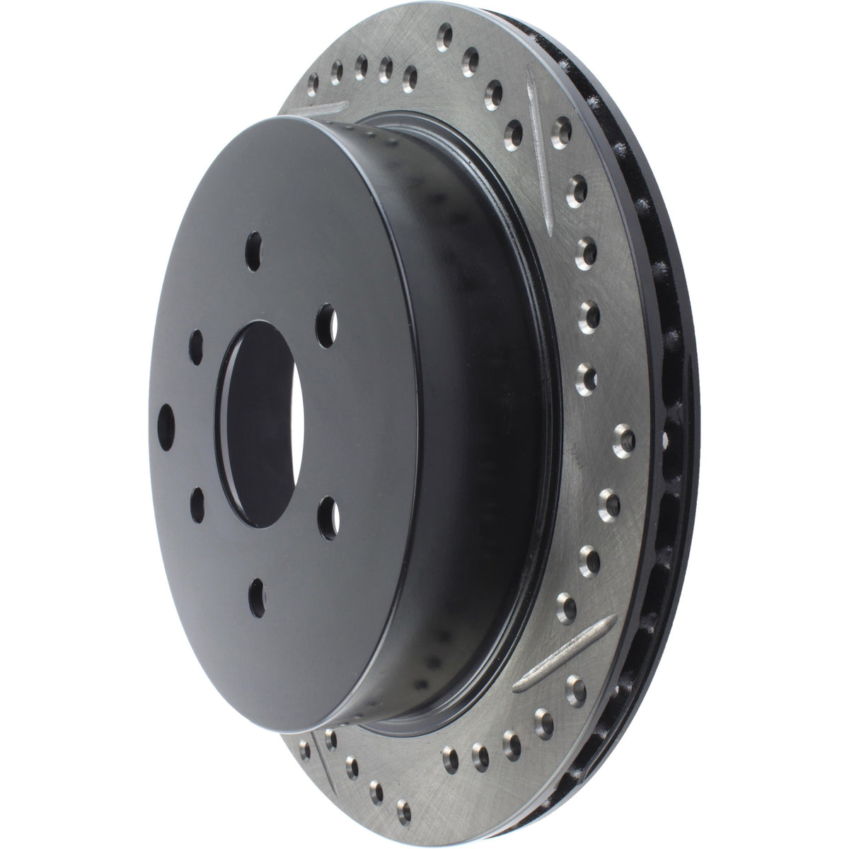StopTech Sport Drilled/Slotted Brake Rotor; Rear Left