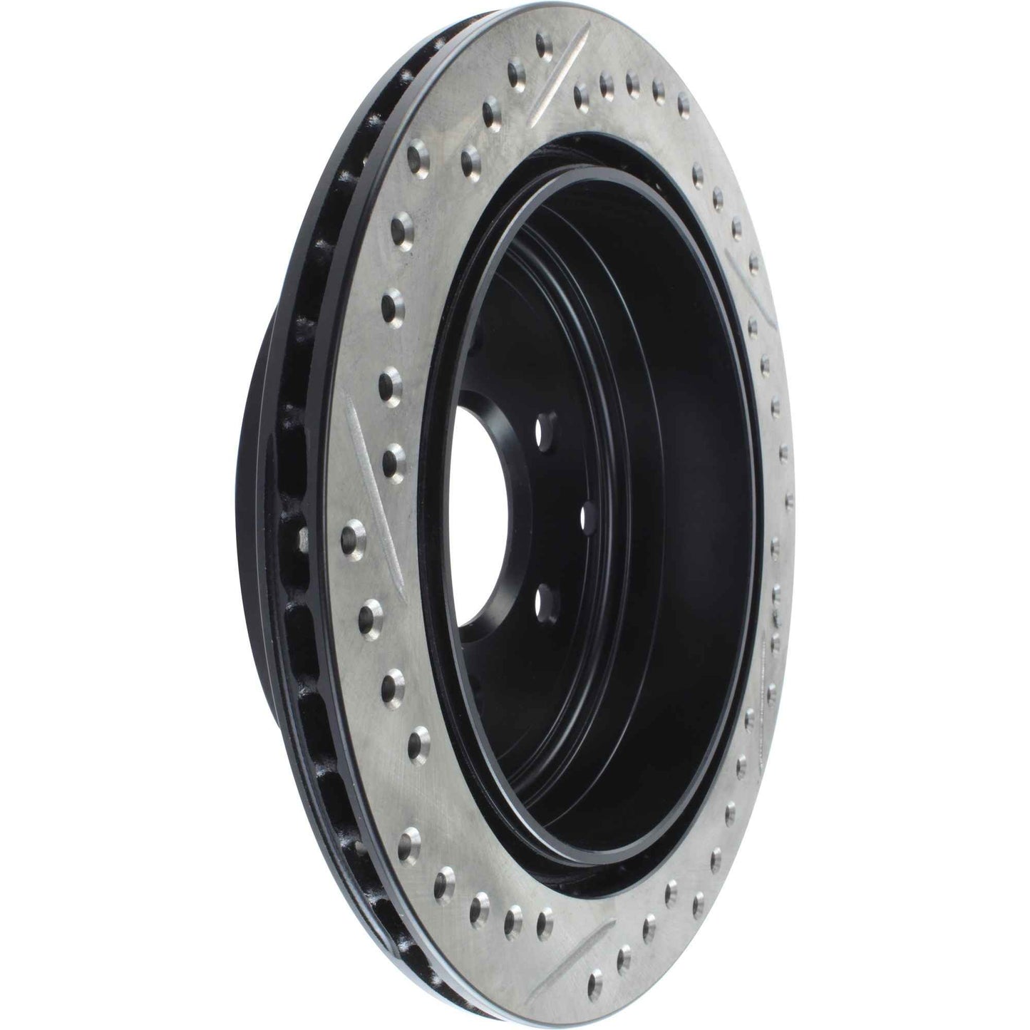 StopTech Sport Drilled/Slotted Brake Rotor; Rear Left