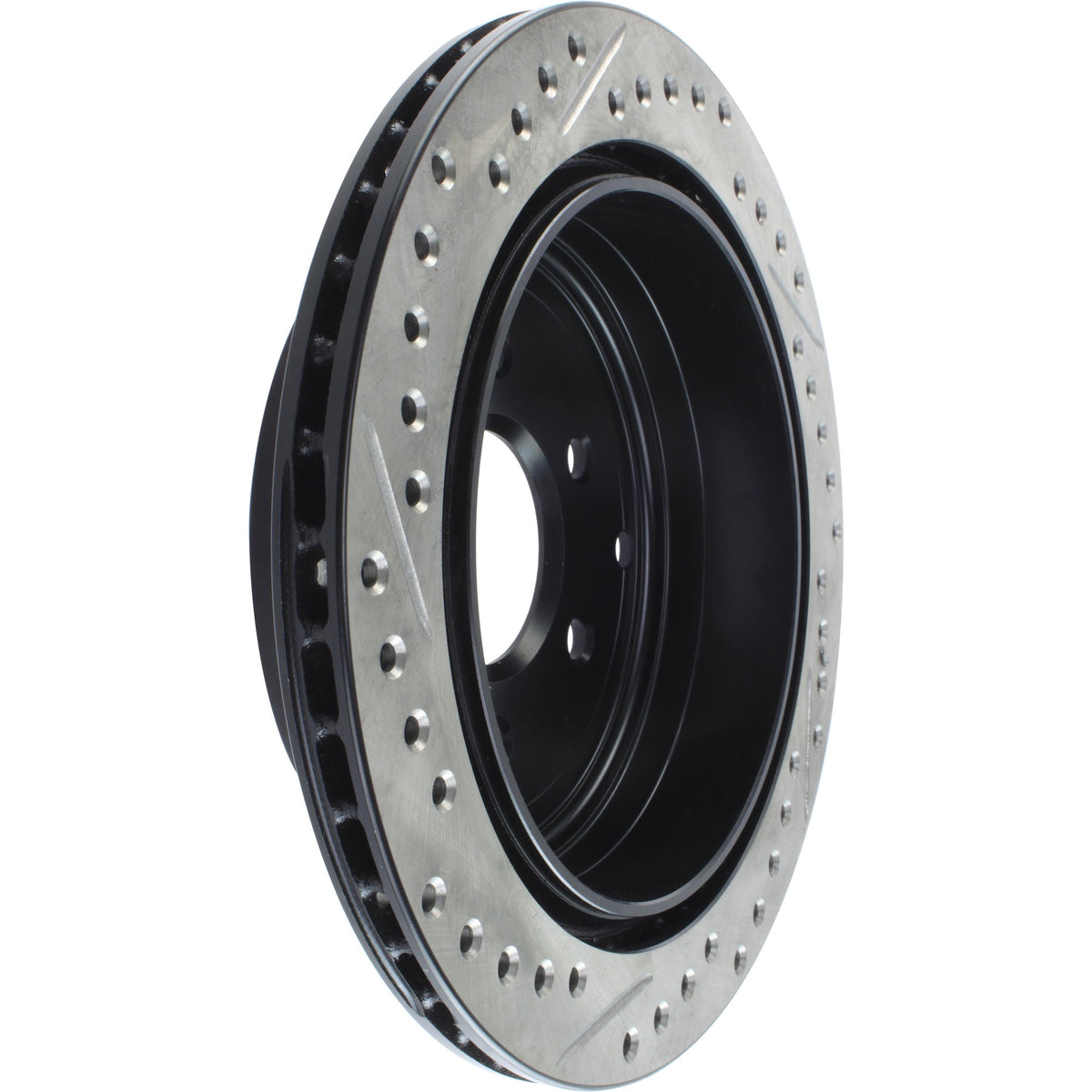 StopTech Sport Drilled/Slotted Brake Rotor; Rear Left