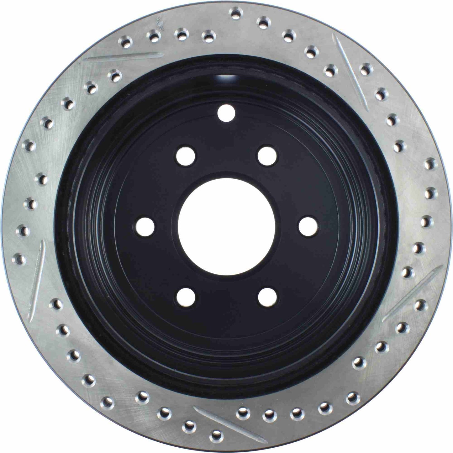 StopTech Sport Drilled/Slotted Brake Rotor; Rear Right