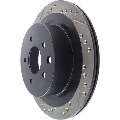 StopTech Sport Cryo Drilled/Slotted Brake Rotor; Rear Right
