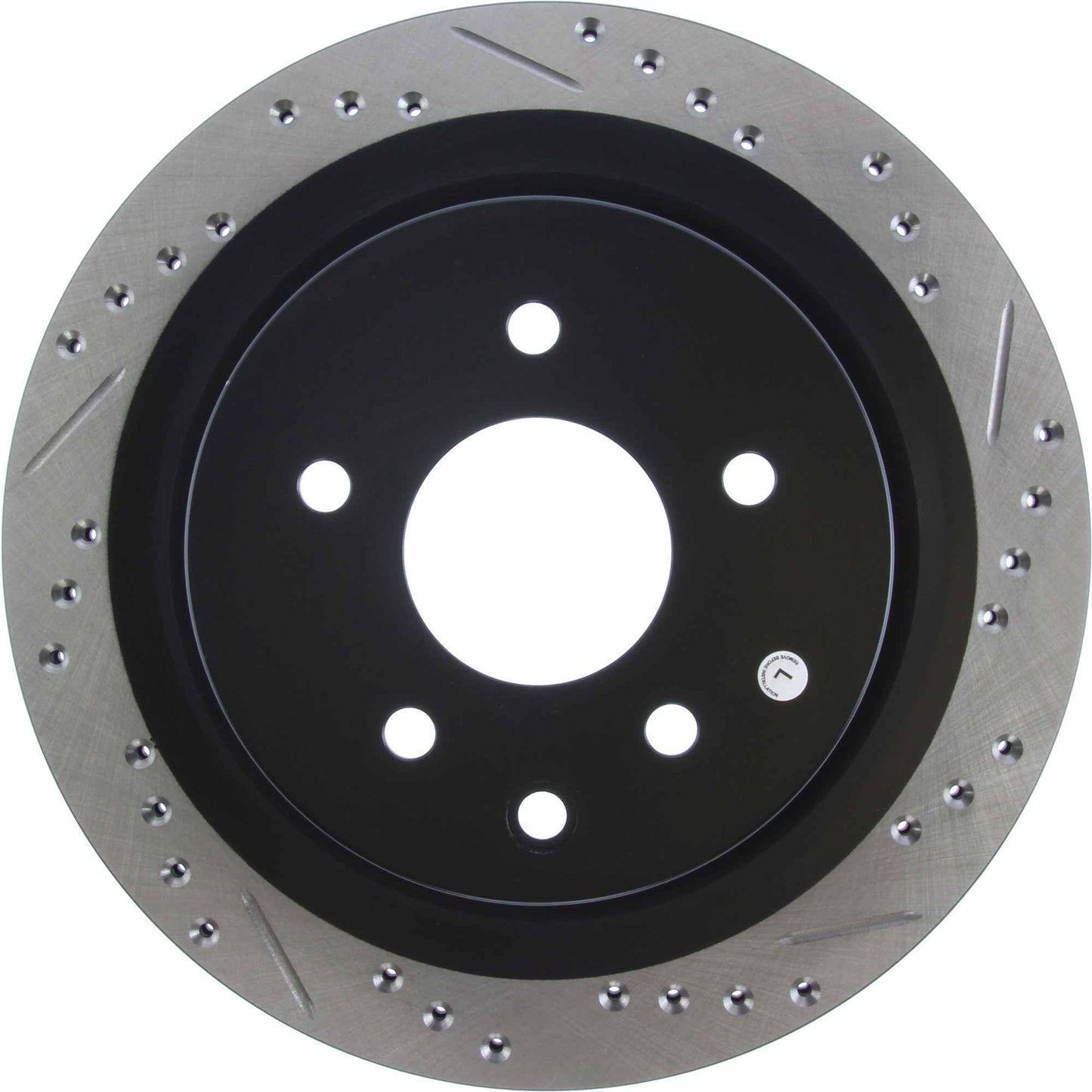 StopTech Sport Drilled/Slotted Brake Rotor; Rear Left