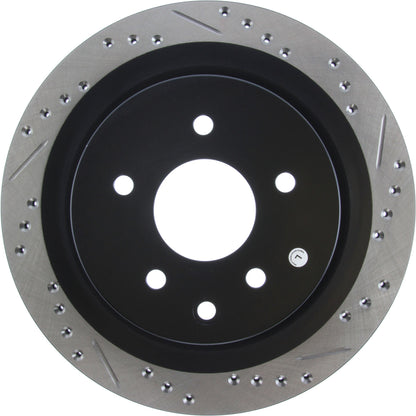 StopTech Sport Drilled/Slotted Brake Rotor; Rear Left