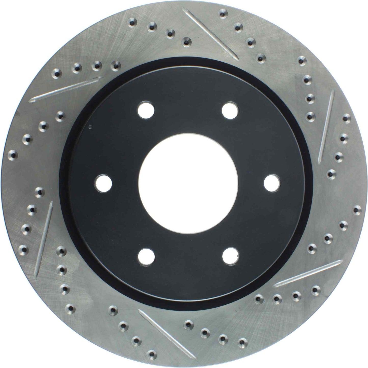 StopTech Sport Drilled/Slotted Brake Rotor; Front Left