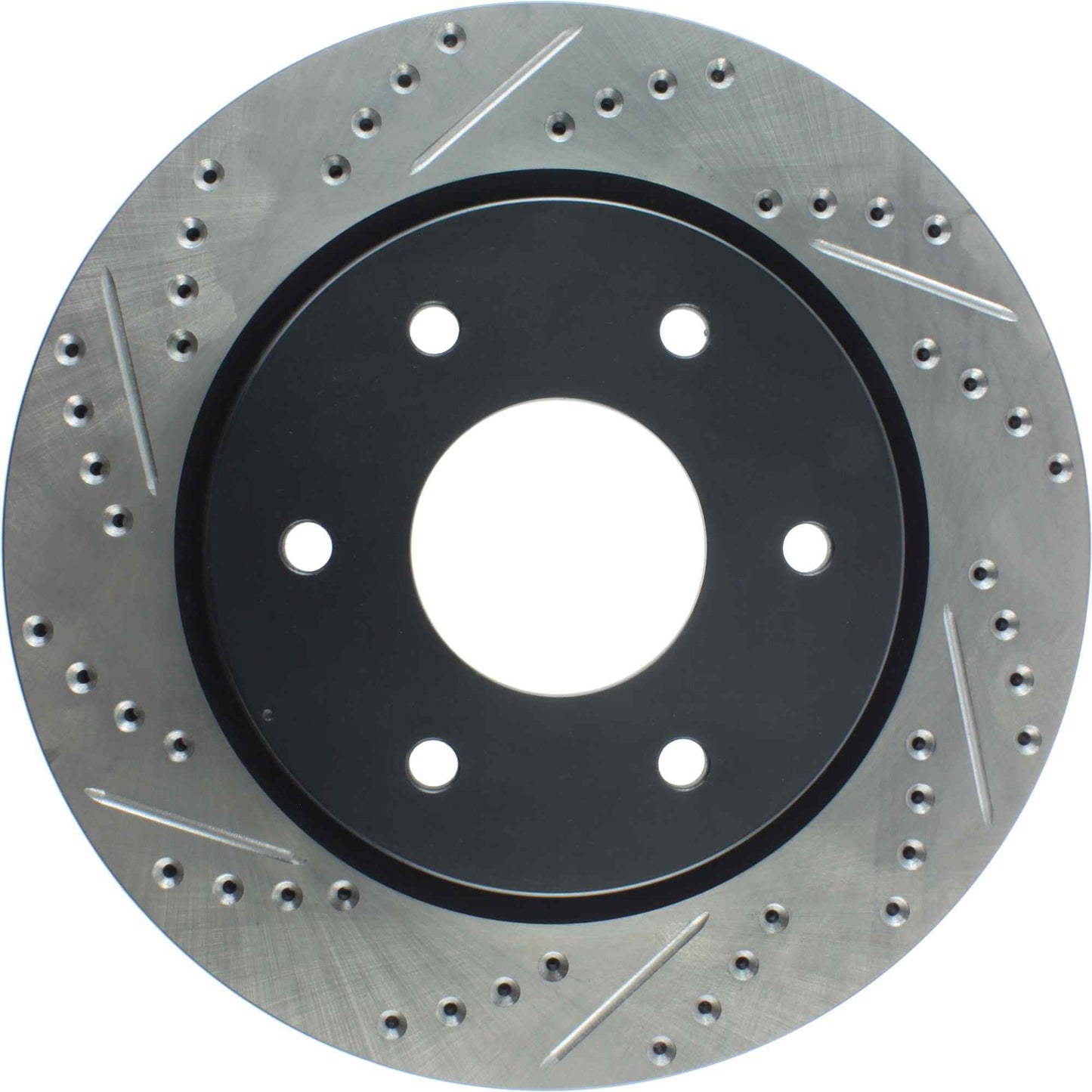 StopTech Sport Drilled/Slotted Brake Rotor; Front Right