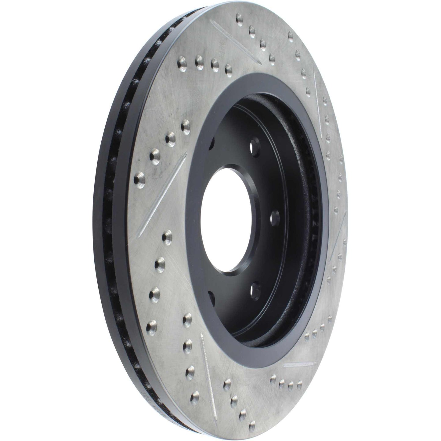 StopTech Sport Drilled/Slotted Brake Rotor; Front Right