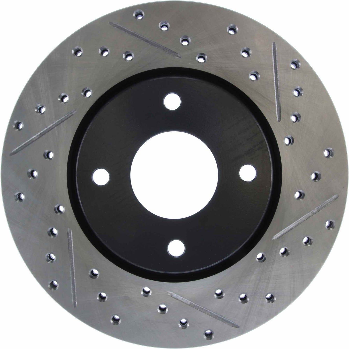 StopTech Sport Drilled/Slotted Brake Rotor; Front Left