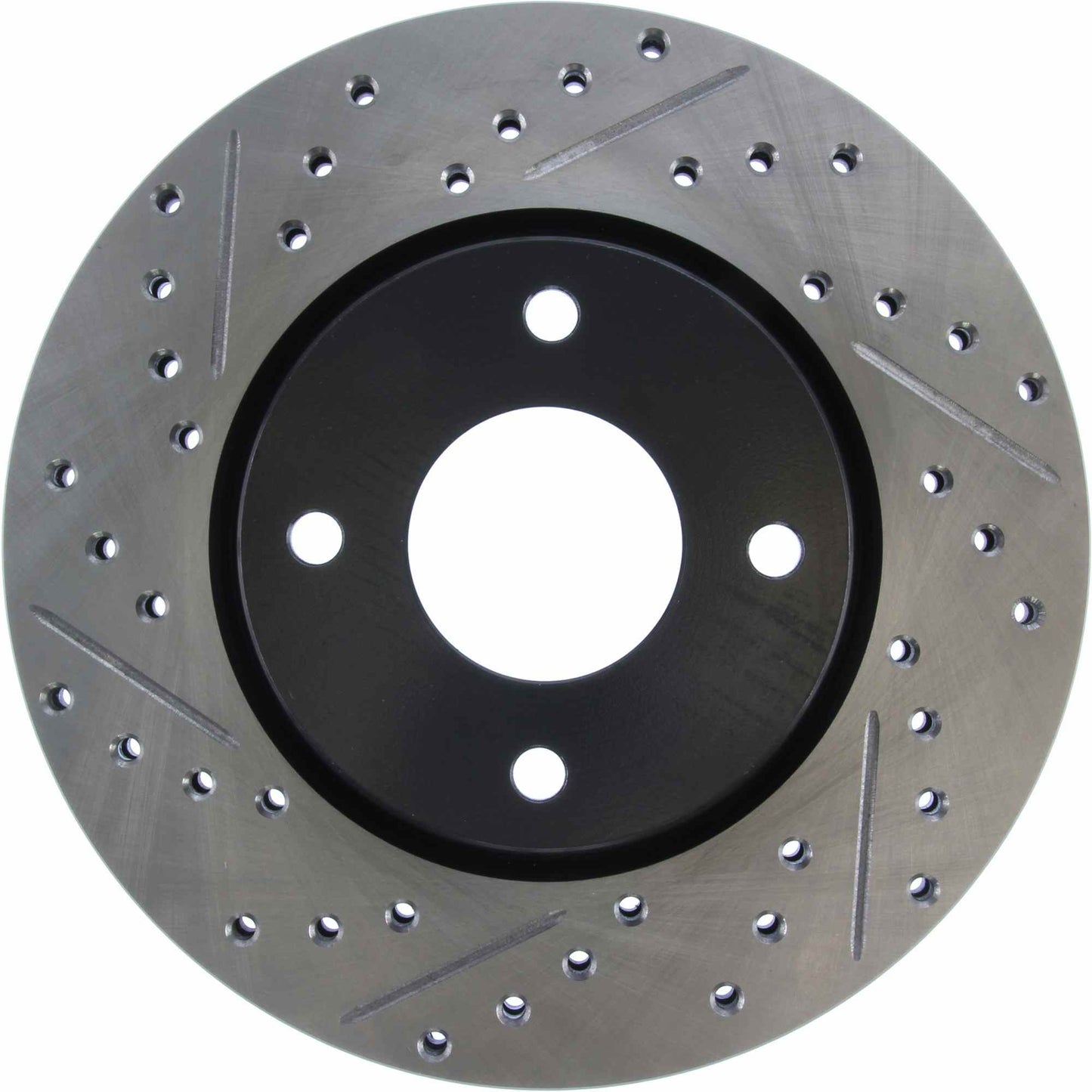 StopTech Sport Drilled/Slotted Brake Rotor; Front Right