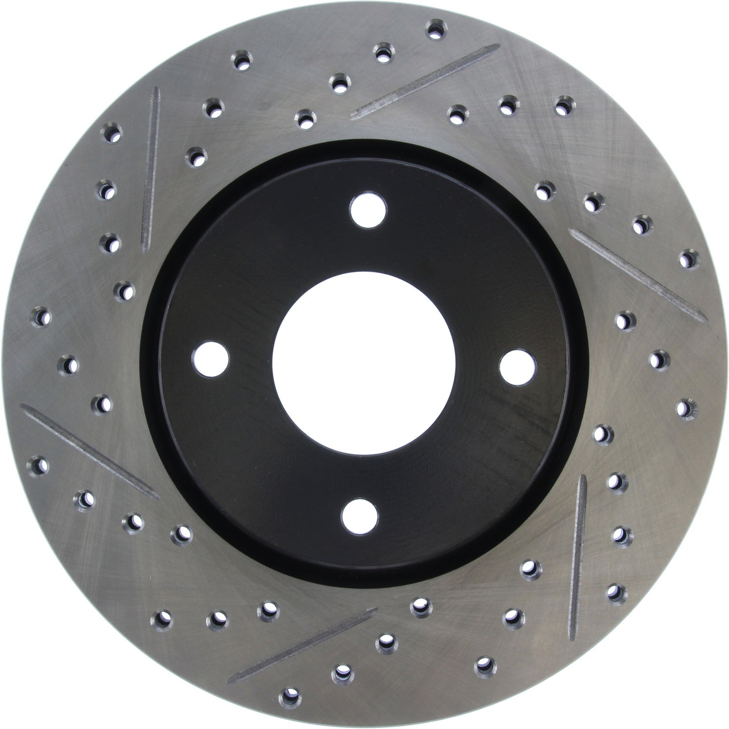 StopTech Sport Drilled/Slotted Brake Rotor; Front Right