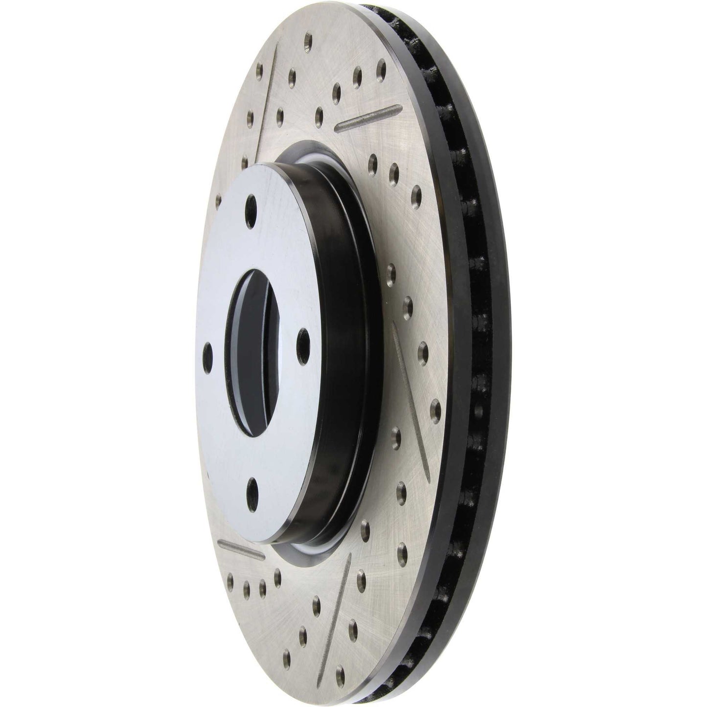 StopTech Sport Drilled/Slotted Brake Rotor; Front Right
