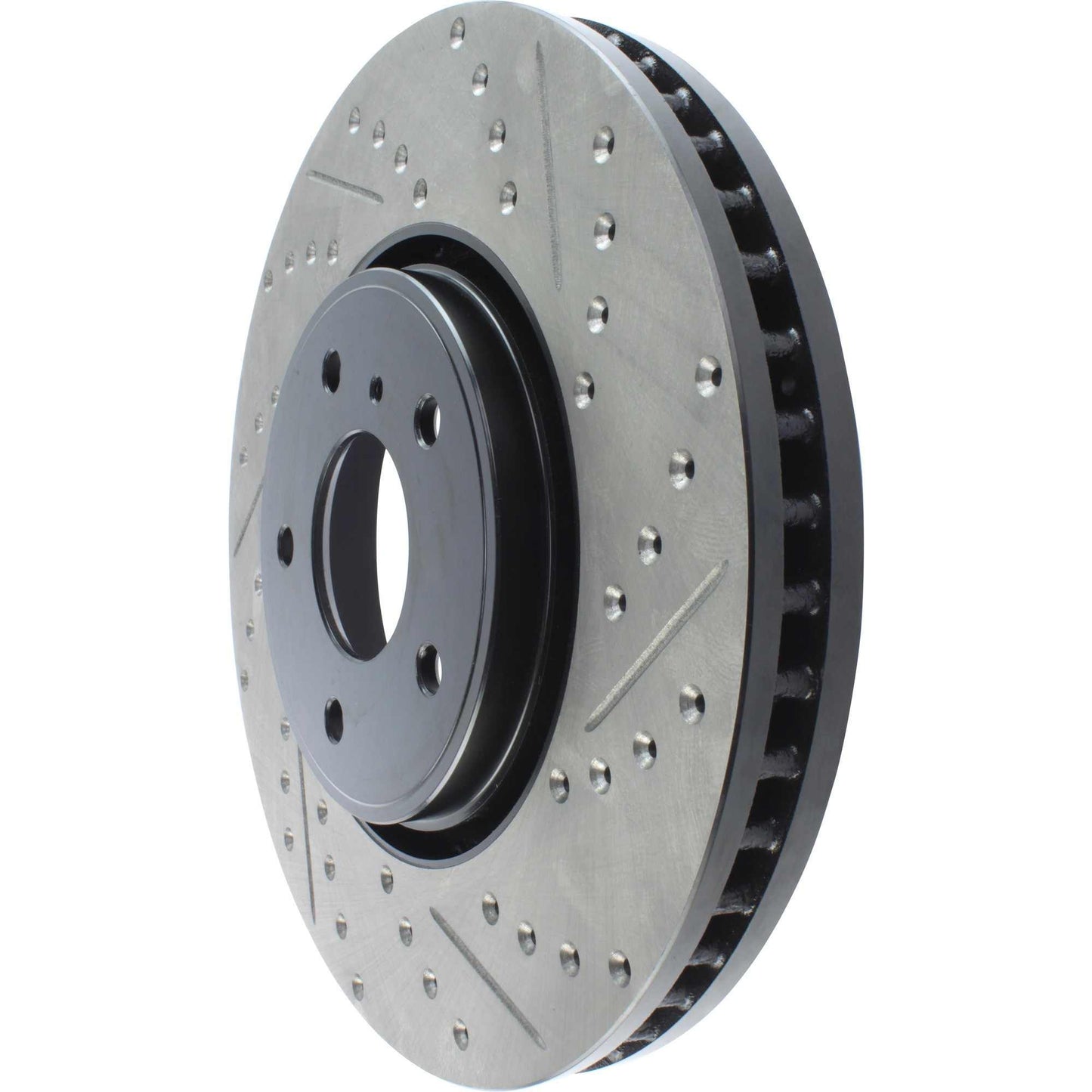 StopTech Sport Drilled/Slotted Brake Rotor; Front Left