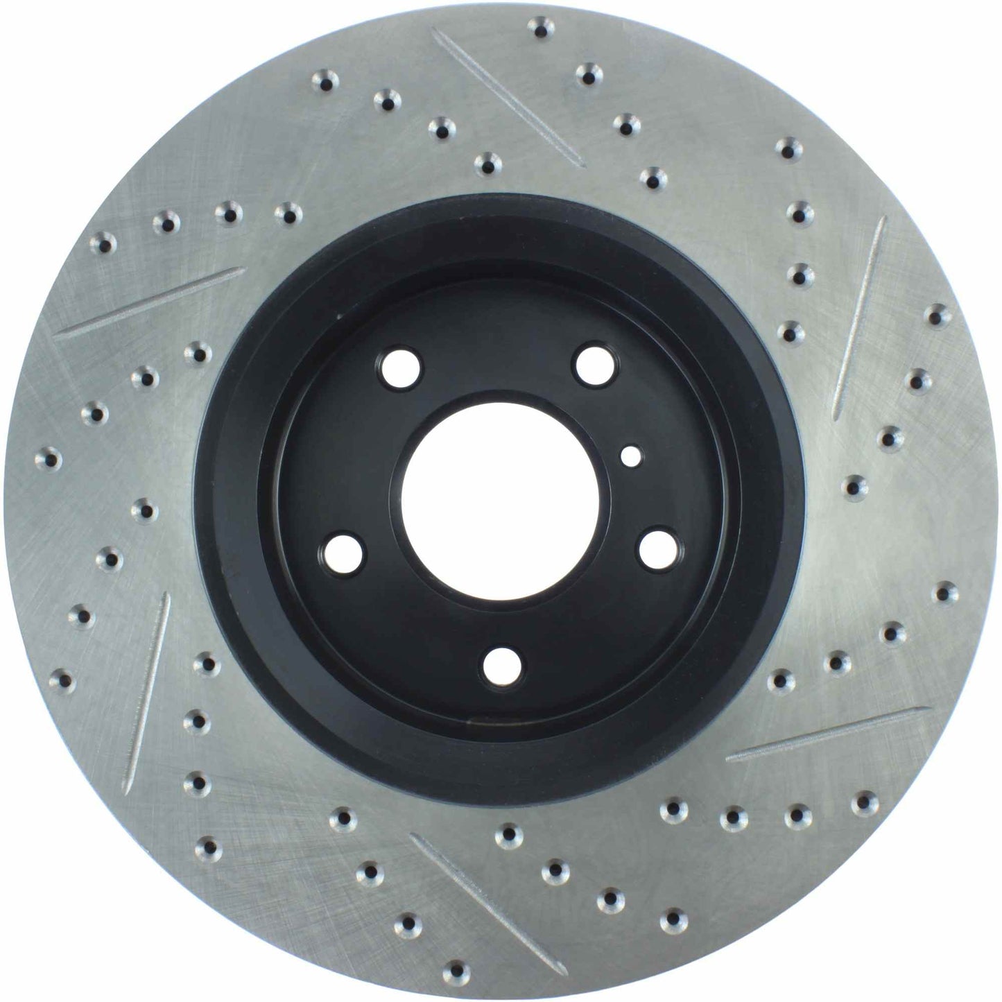 StopTech Sport Drilled/Slotted Brake Rotor; Front Right