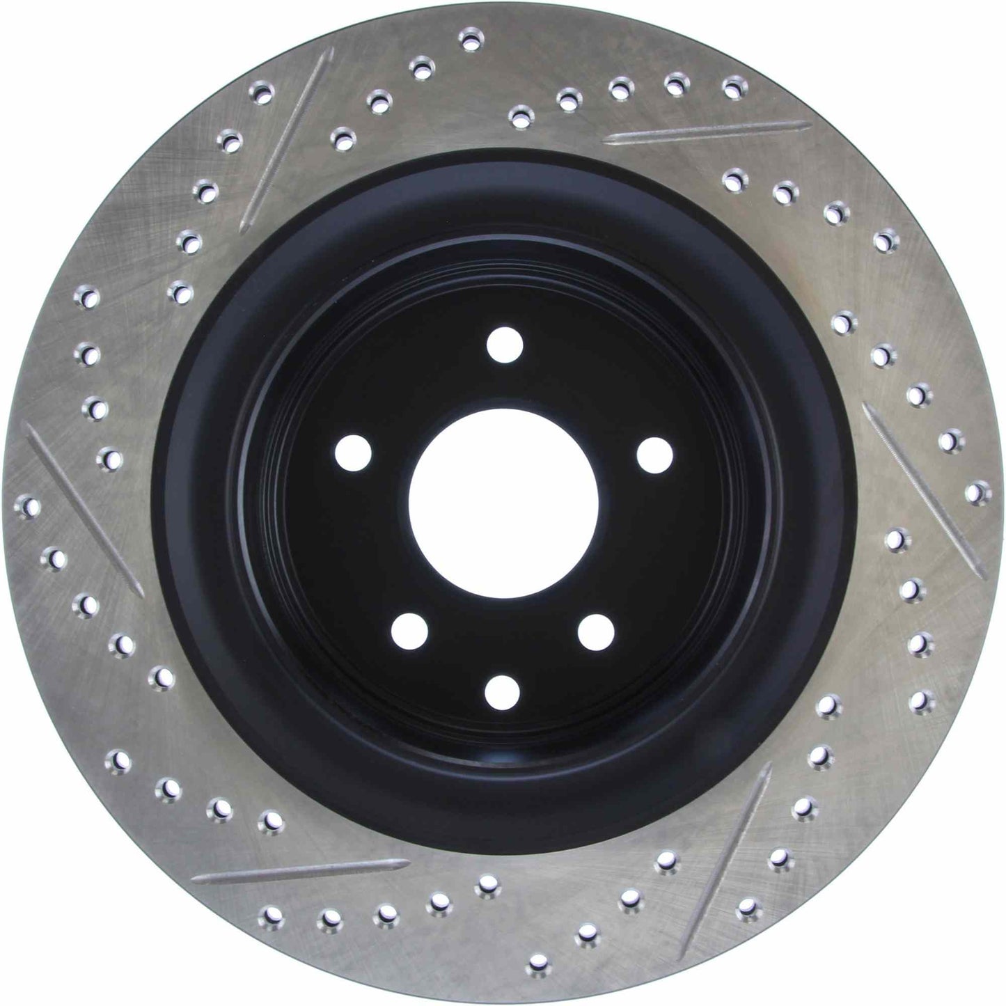 StopTech Sport Drilled/Slotted Brake Rotor; Rear Left