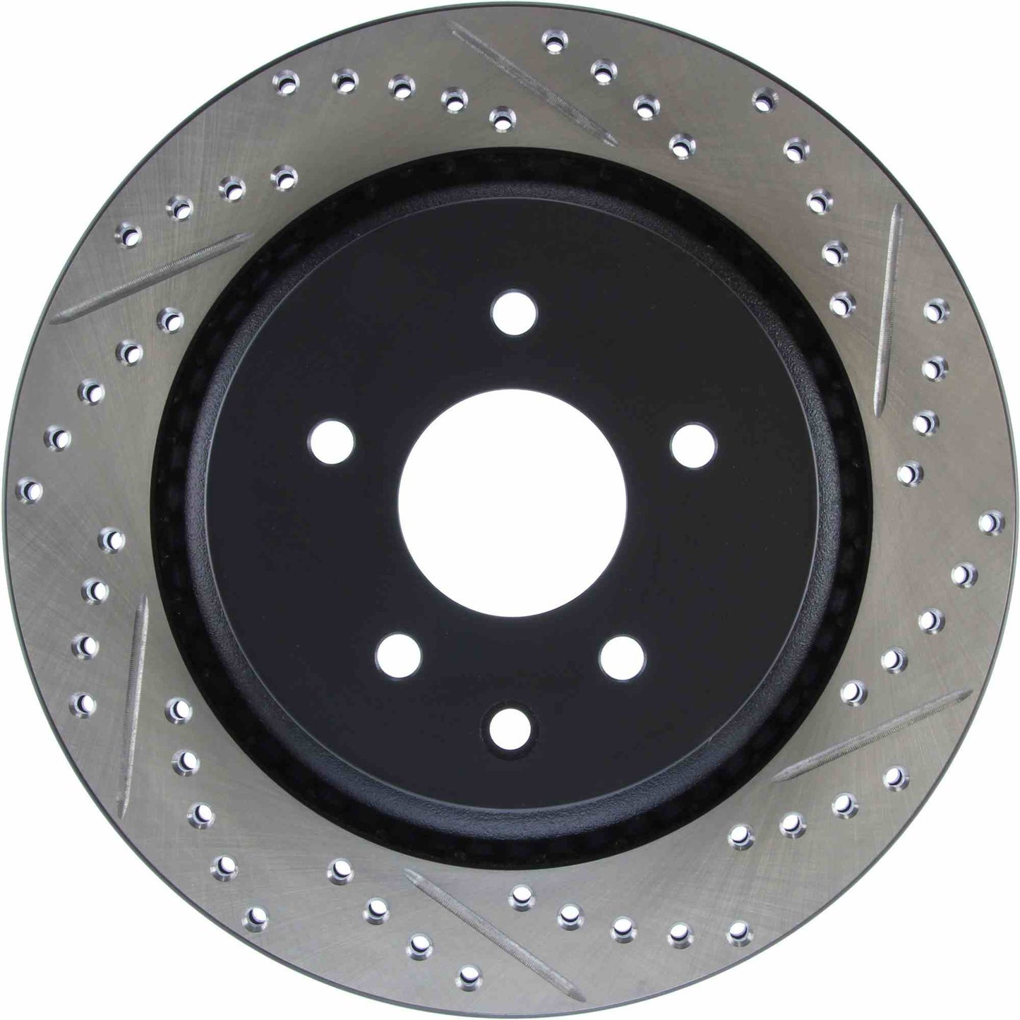 StopTech Sport Drilled/Slotted Brake Rotor; Rear Left