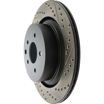 StopTech Sport Drilled/Slotted Brake Rotor; Rear Left