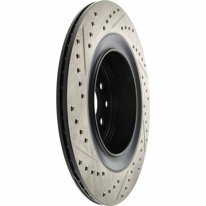 StopTech Sport Drilled/Slotted Brake Rotor; Rear Left