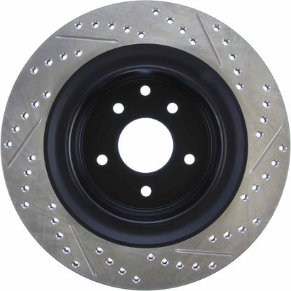 StopTech Sport Drilled/Slotted Brake Rotor; Rear Right