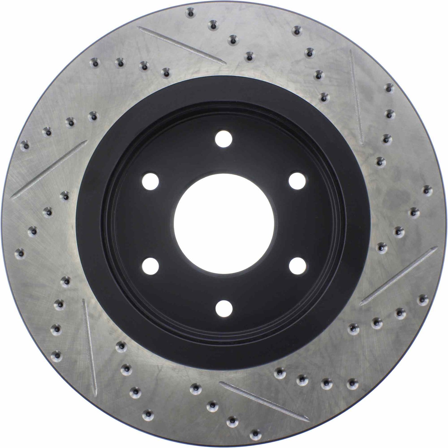 StopTech Sport Drilled/Slotted Brake Rotor; Front Right