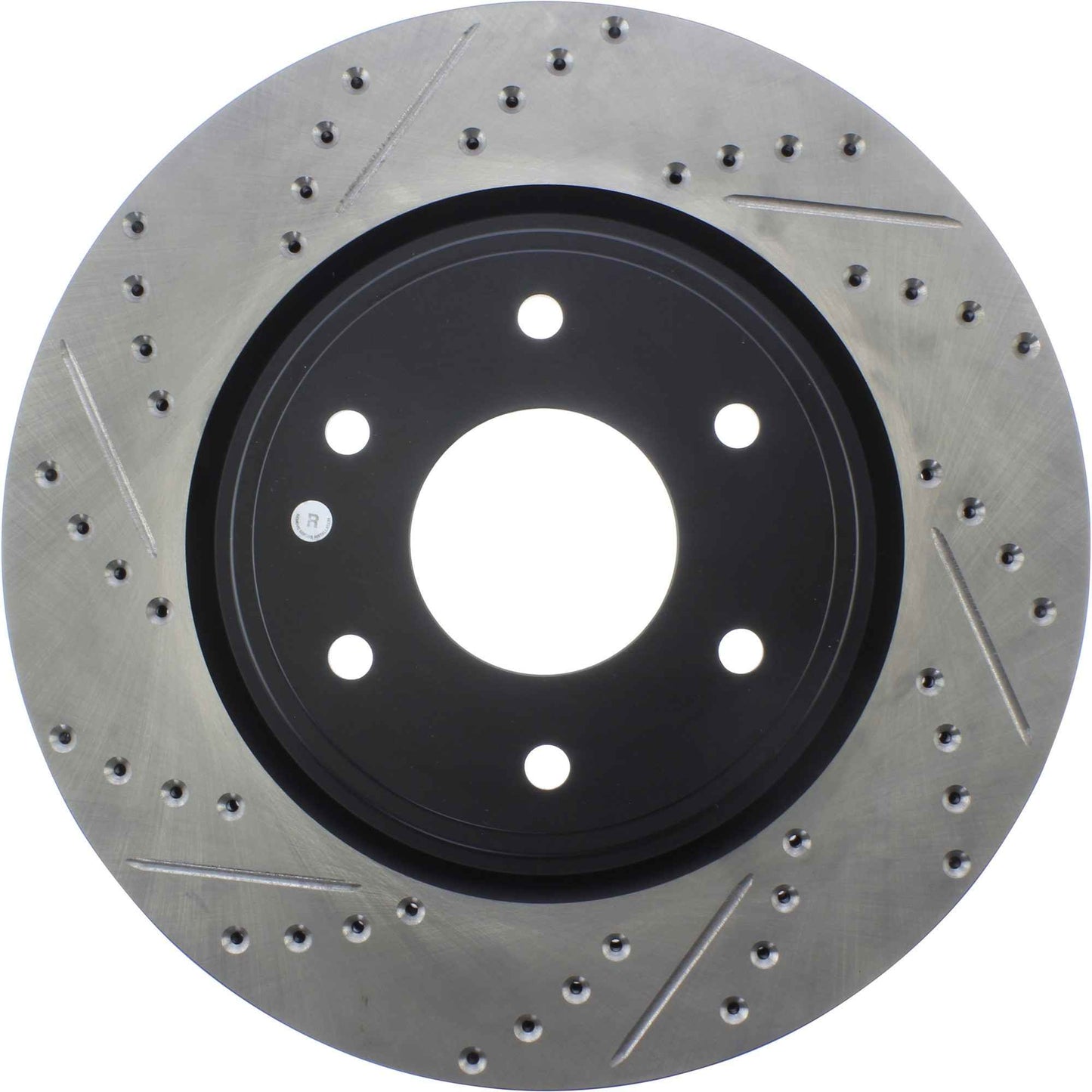 StopTech Sport Drilled/Slotted Brake Rotor; Front Right