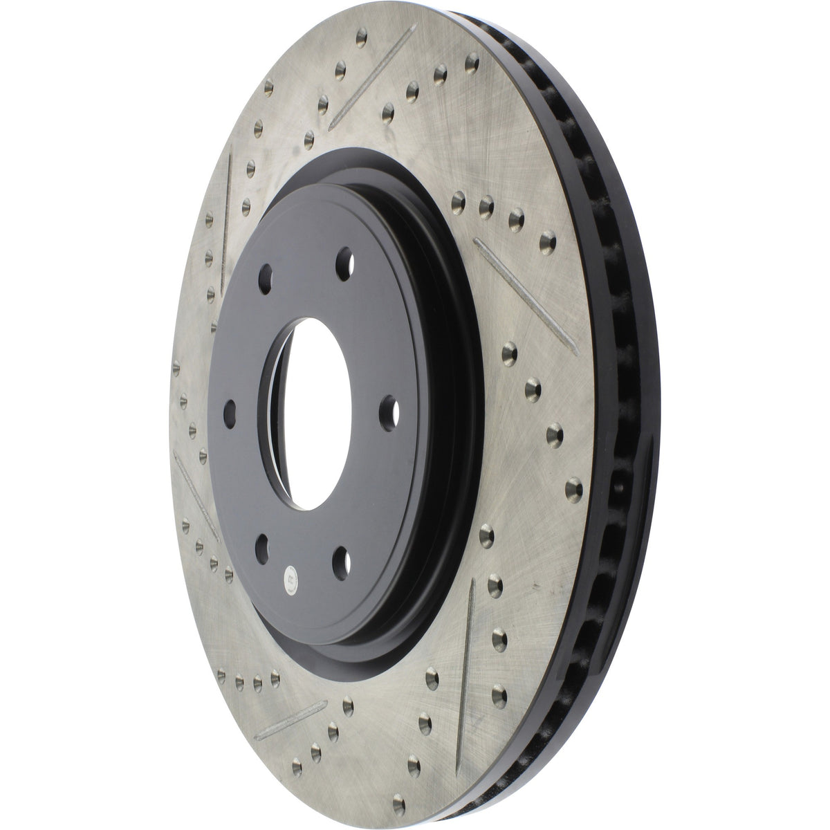 StopTech Sport Drilled/Slotted Brake Rotor; Front Right