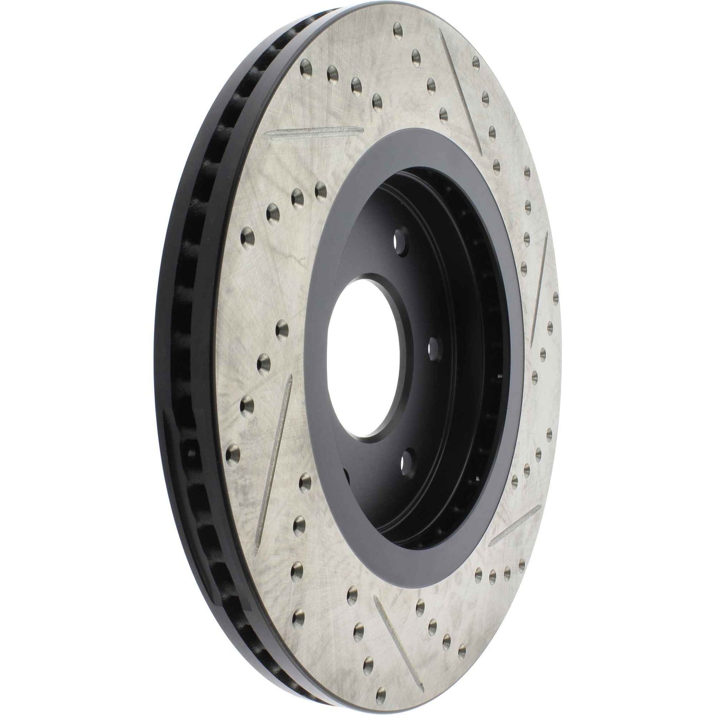 StopTech Sport Drilled/Slotted Brake Rotor; Front Right