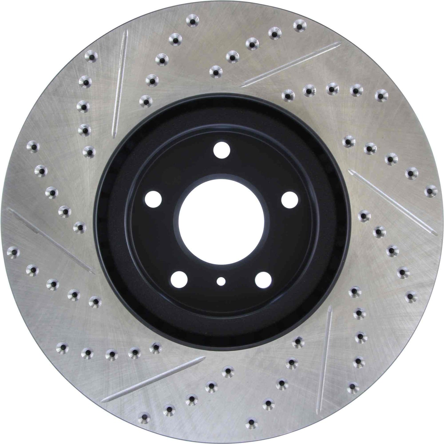 StopTech Sport Drilled/Slotted Brake Rotor; Front Left