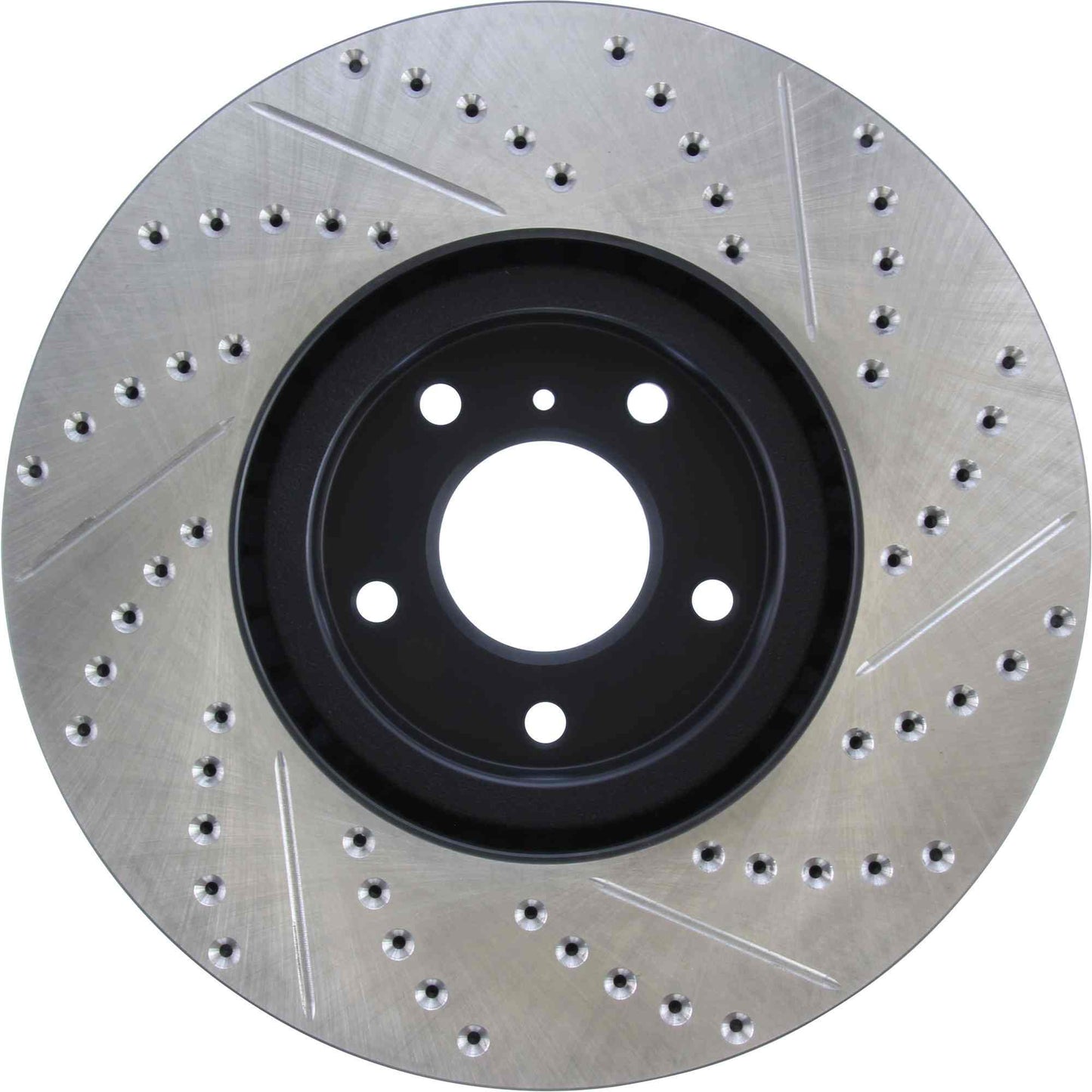 StopTech Sport Drilled/Slotted Brake Rotor; Front Right