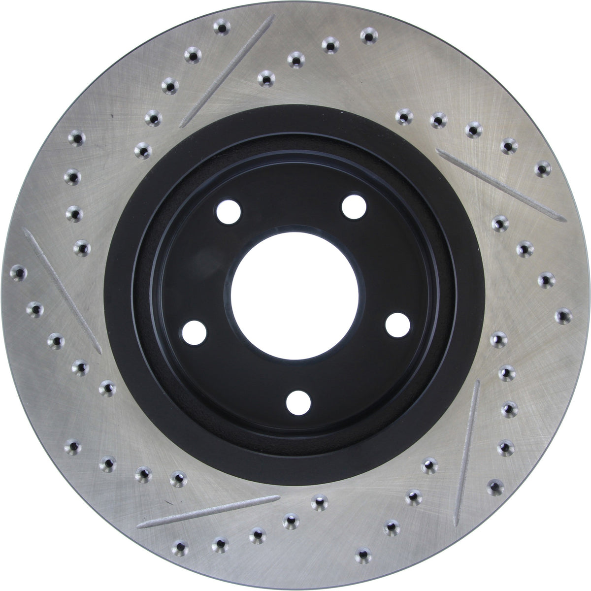 StopTech Sport Drilled/Slotted Brake Rotor; Front Left