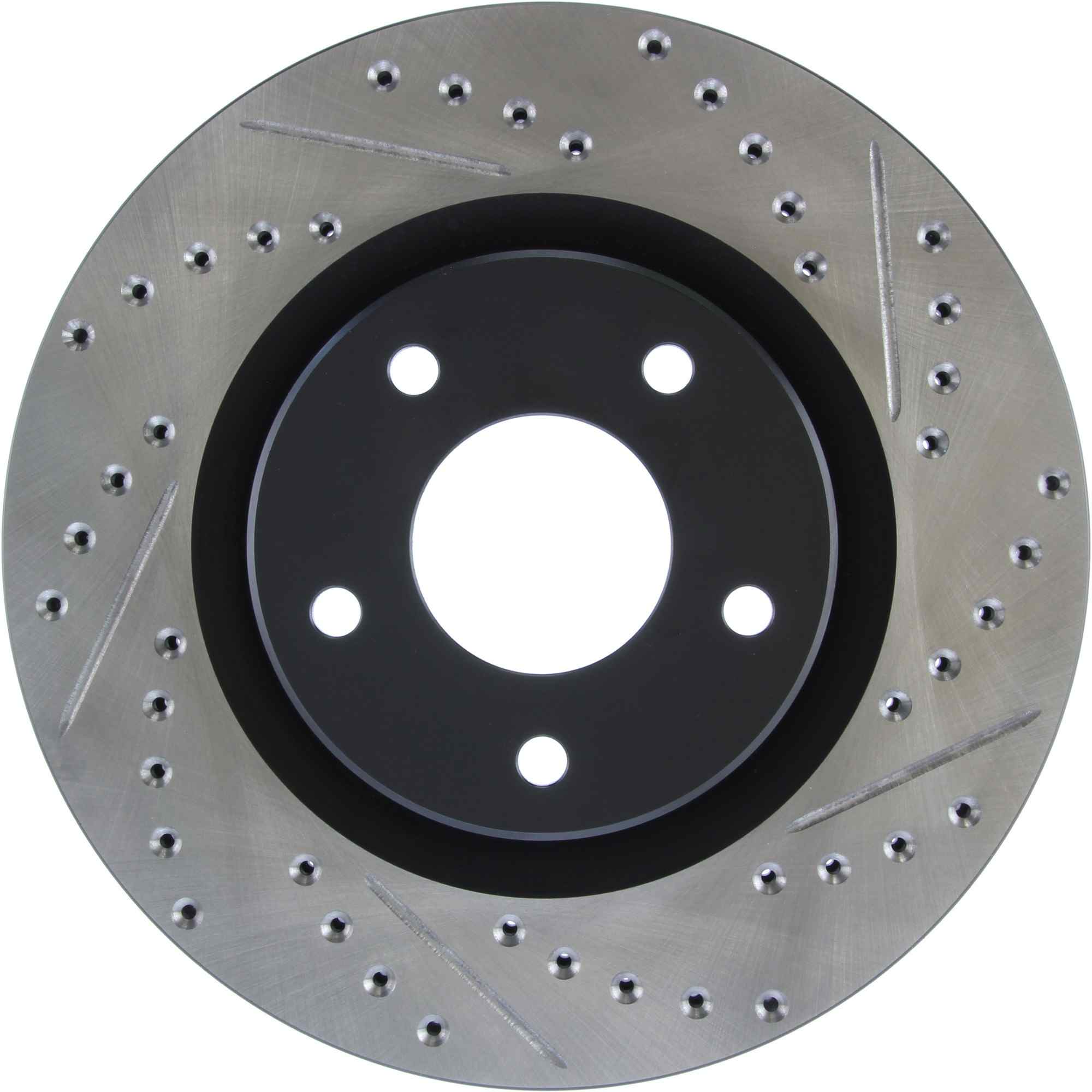 StopTech Sport Drilled/Slotted Brake Rotor; Front Left