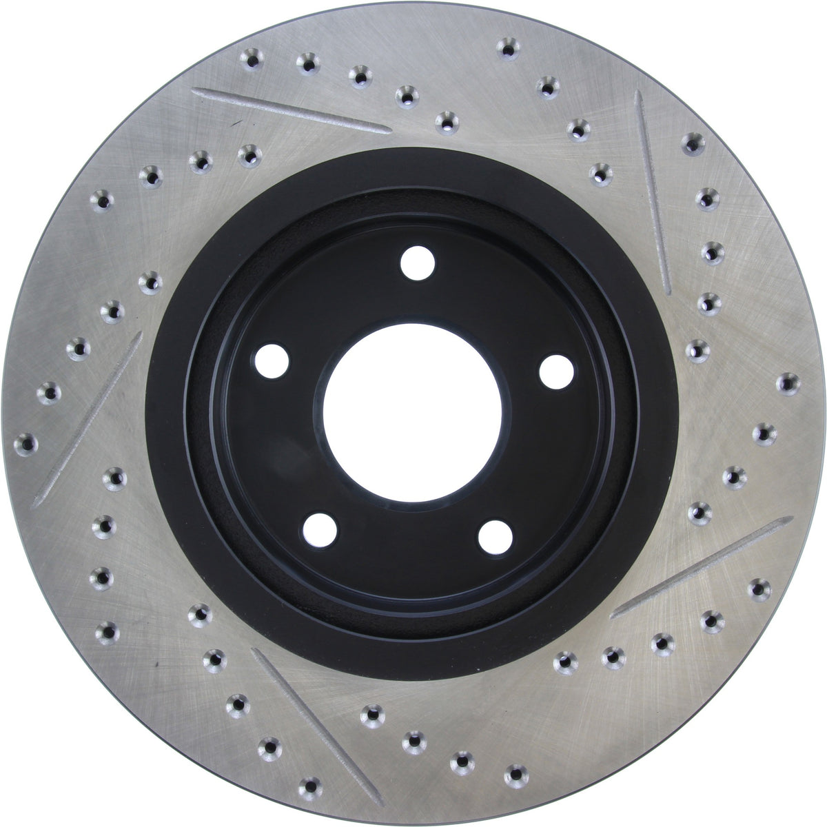 StopTech Sport Drilled/Slotted Brake Rotor; Front Right