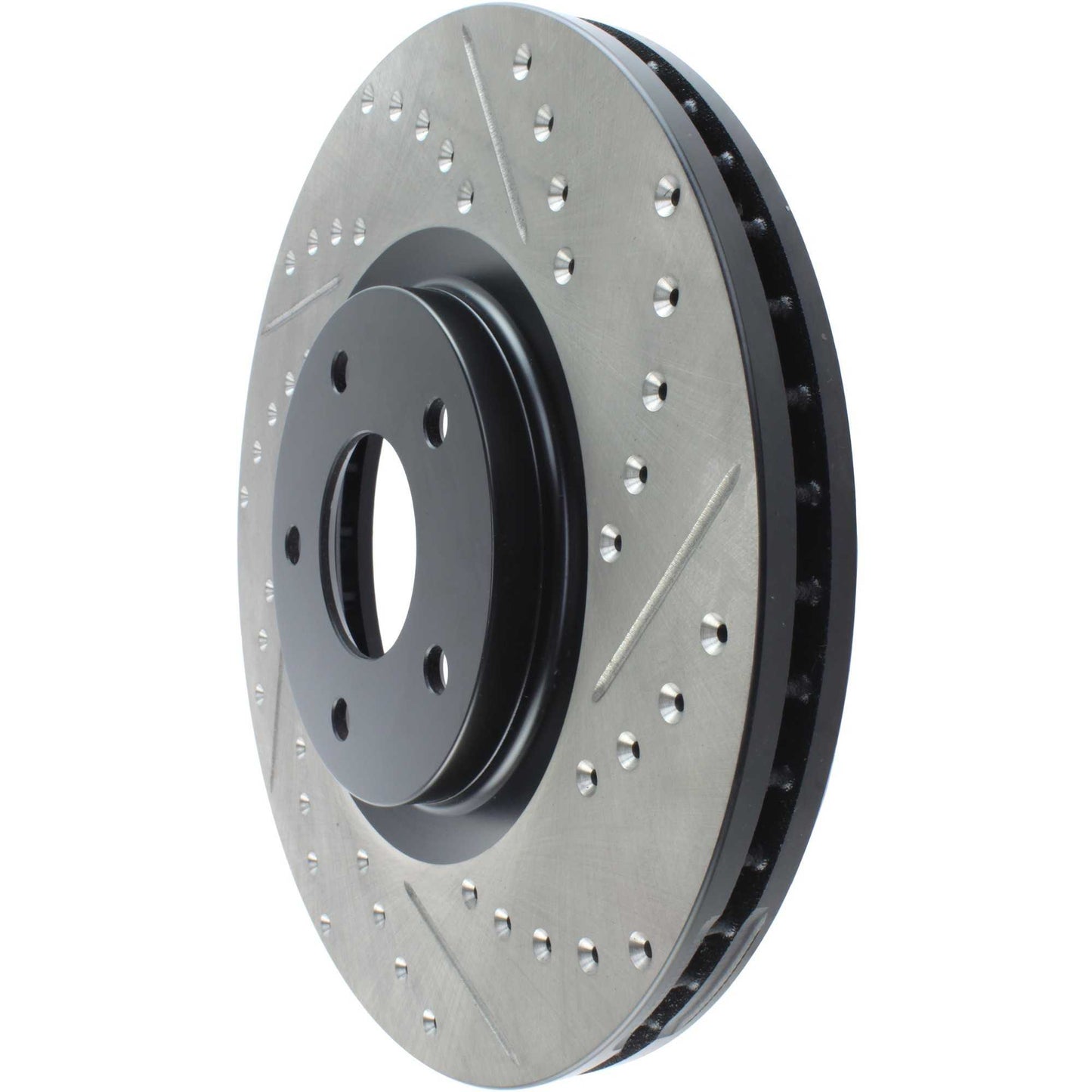 StopTech Sport Drilled/Slotted Brake Rotor; Front Left