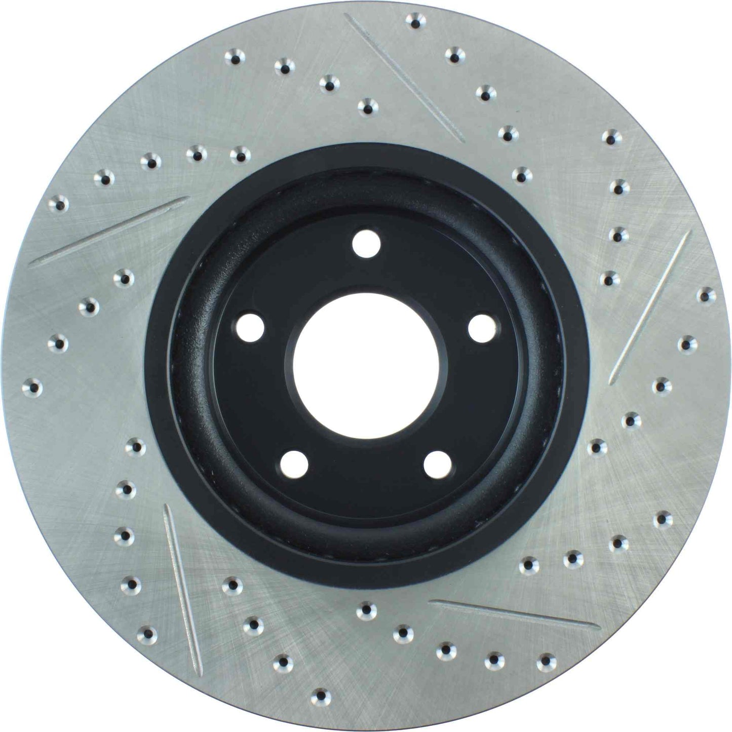 StopTech Sport Drilled/Slotted Brake Rotor; Front Right