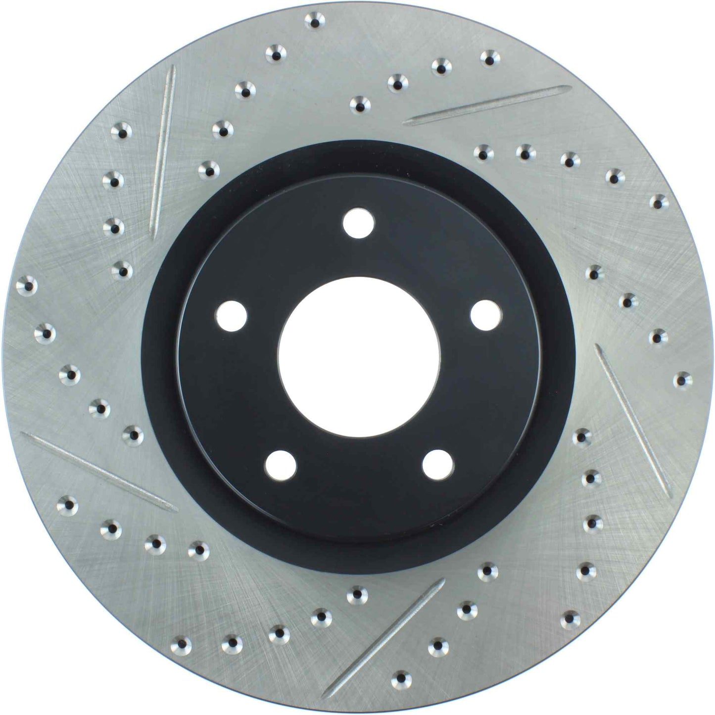 StopTech Sport Drilled/Slotted Brake Rotor; Front Right
