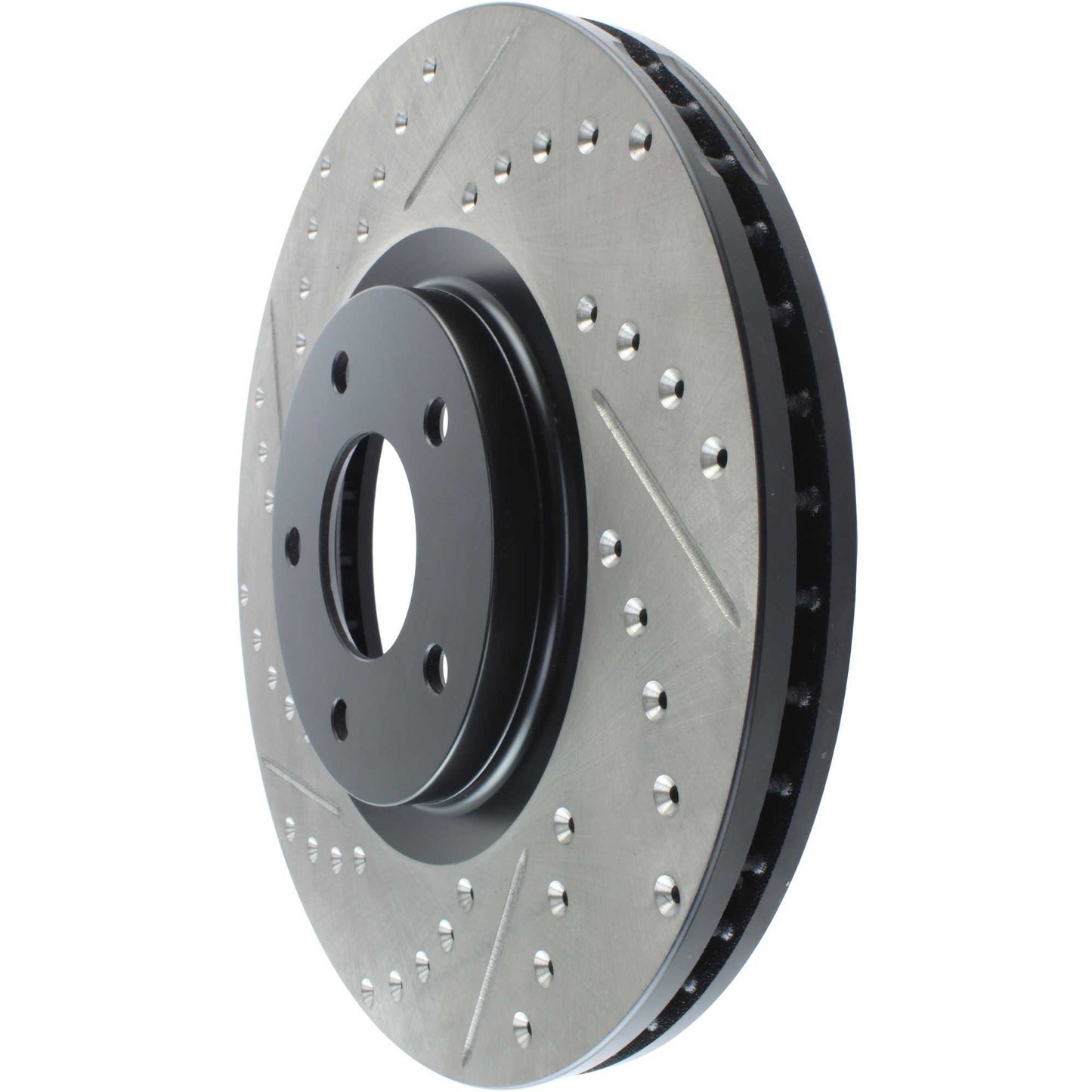 StopTech Sport Drilled/Slotted Brake Rotor; Front Right